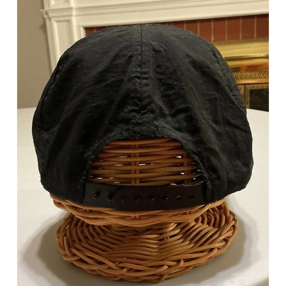 VTG‎ 90s Magnatude Cigarettes Snapback Hat Black Nylon Embroidered Logo Cap